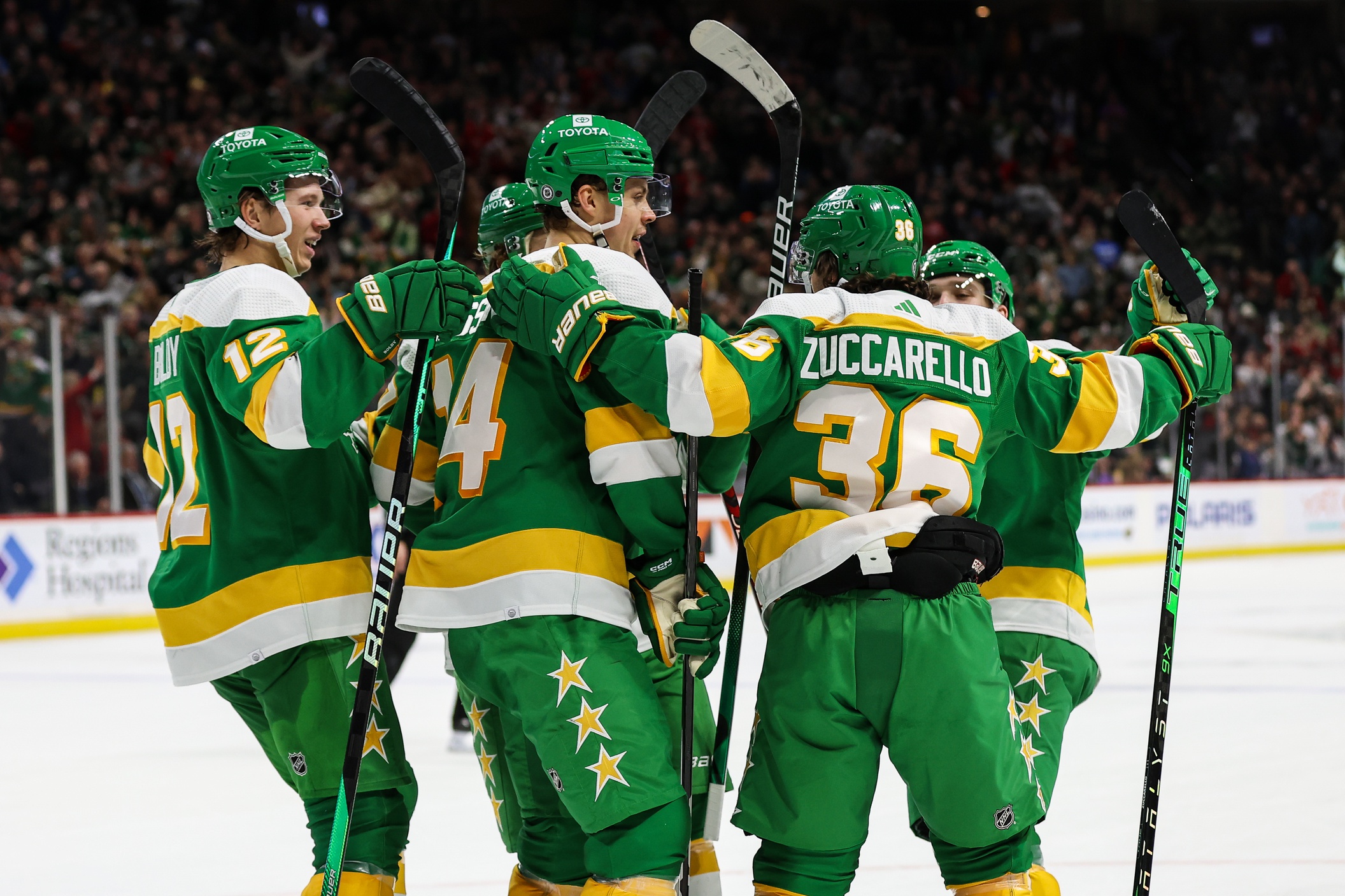 MN Wild Debut Retro Jerseys With North Stars Theme